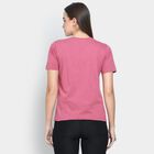 Ladies' Cotton Round Neck T-Shirt, Purple, small image number null